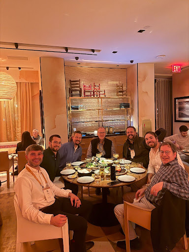 Dinner with our first customer