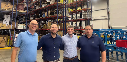 Visiting the distribution center of an early partner