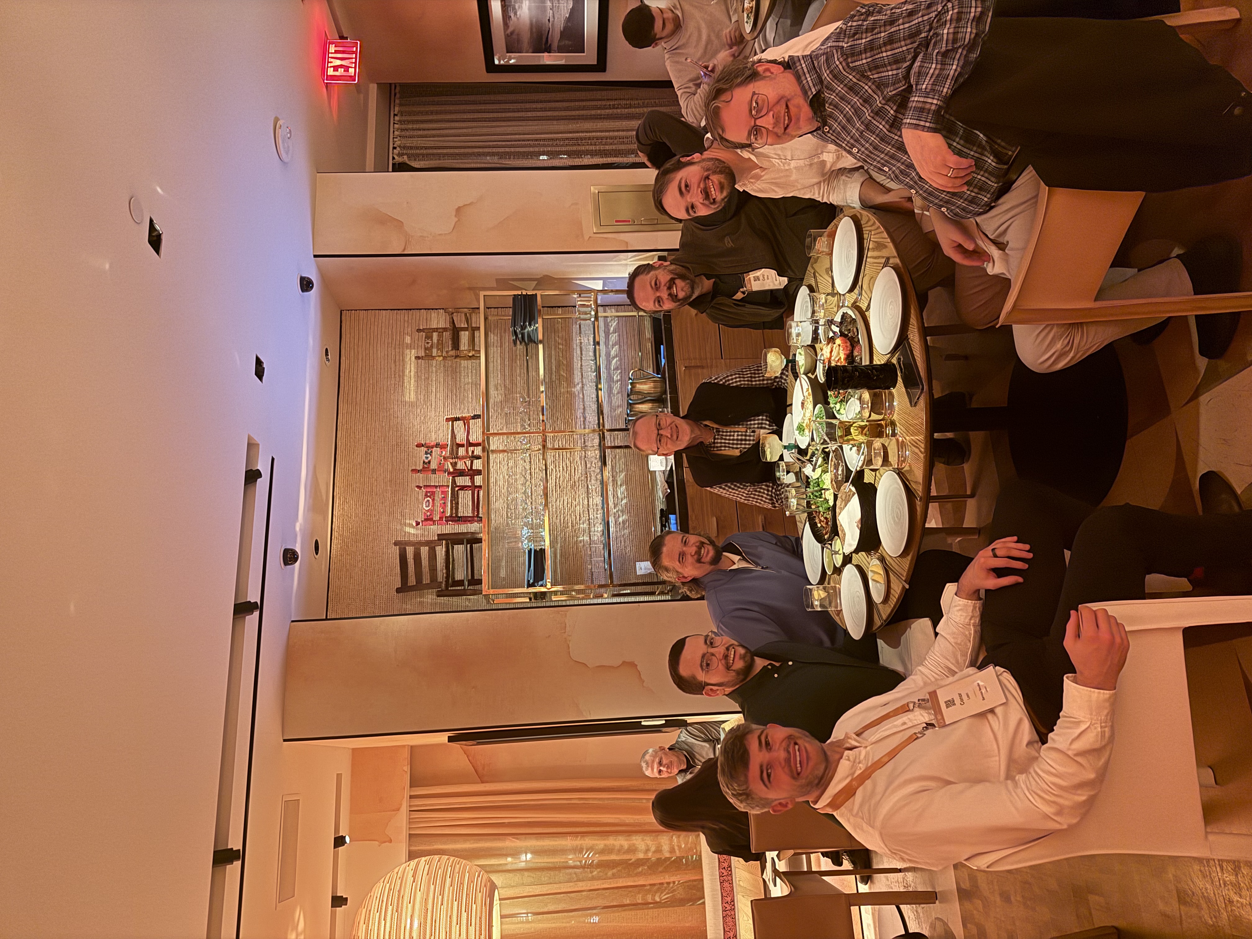 Dinner with our first customer